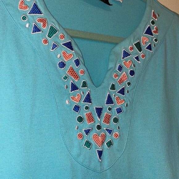 Vintage Bob Mackie Wearable Art Embroidered Shirt - Picture 2 of 4